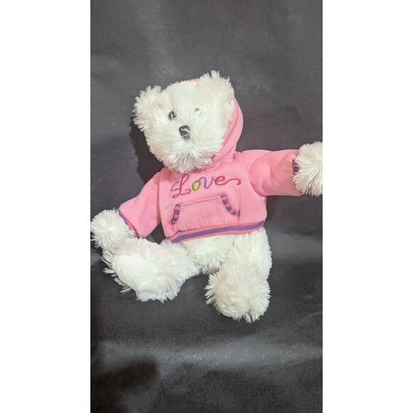 Dan Dee  Teddy Bear With Pink Hoodie plush stuffed animal toy  Love - Picture 7 of 10